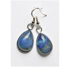 Druppel oorbellen Lapis Lazuli 18x13mm