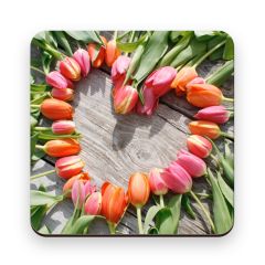 Onderzetter Tulpen Hart
