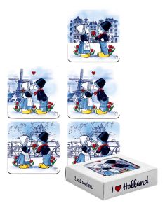 Coasters Kissing Couple, 6 pieces