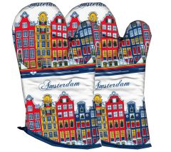 Ovenwanten Grachtenhuisjes Kleur