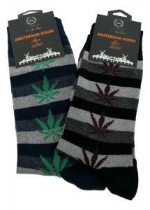 Set van twee herensokken Cannabis 39/42