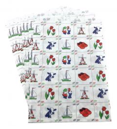 Paper Colorful Netherlands packing bags Small, per 6