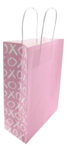 Paper gift bag "XOXO" Pink (22x10x31)