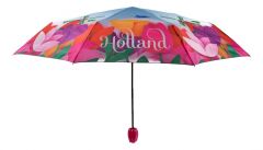 Paraplu Tulpen met molens - Fuchsia