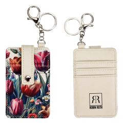 Pasjeshouder Tulpen Beige