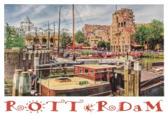 Postkaart "Rotterdam Oude Haven"