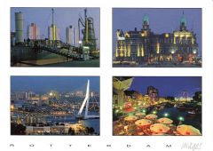 Postkaart "Rotterdam Vier Fotos"