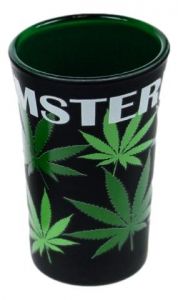 Shotglas "Amsterdam Cannabis"
