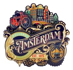 Magneet Vintage Ornaments Amsterdam