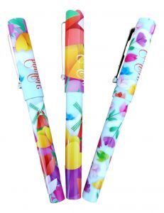 Pennen Set Gekleurde Tulpen