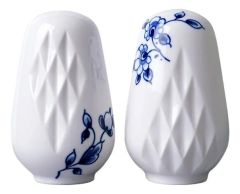 Peper & Zoutstel "Blauw Vouw" H 9cm