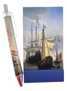 Notitieboekje Schepen op de Rede met pen