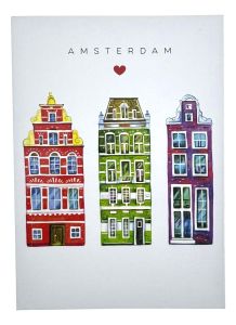 Amsterdam Houses Notebook (A6)