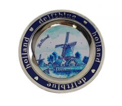 Koelkastmagneet bordje molen delftsblauw