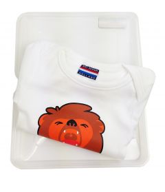 Baby Bodysuit Lion White