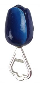 Magnetische Flesopener Tulip, blauw wit