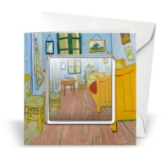 Postkaart met magneet Slaapkamer, Vincent van Gogh