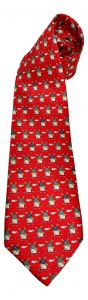 Tie "Red with Dutch Windmills"