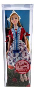 Doll Sandy in Dutch Costume - Red, 30cm