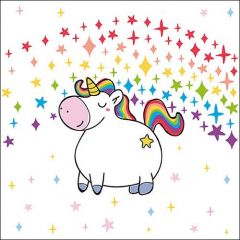 Pakje Servetten "Polly - Eenhoorn" (20 stuks)