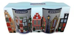 Shotglas set "Houses of Amsterdam"
