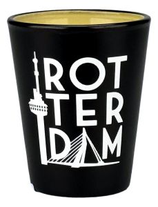 Shotglas Rotterdam - Zwart