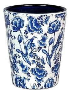 Shotglas "Vogels in Delfts blauw"