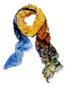 Art Sjaal "Caféterras bij nacht"