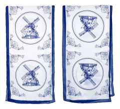Scarf "Windmills" - Satin