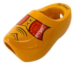 Houten sjaalklomp, boerengeel