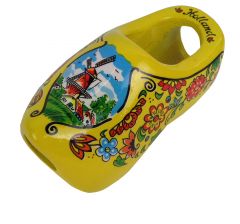 Houten sjaalklomp, geel