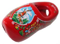 Houten sjaalklomp rood