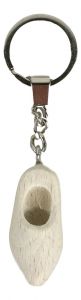 Sleutelhanger 1 blank houten klompje