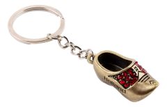Sleutelhanger Klomp met Steentjes - Brons