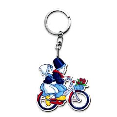 Sleutelhanger Hollands Paar op de Fiets
