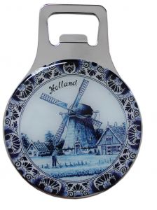 Flesopener-/ koelkastmagneet Windmolen