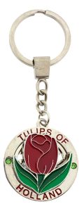 Sleutelhanger spinner tulp Holland - Rood
