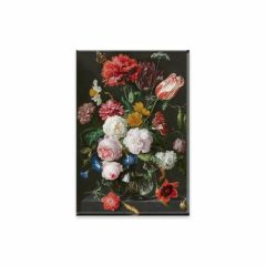 Koelkastmagneet "Stilleven met bloemen in een glazen vaas", Jan. Davidz. de Heem