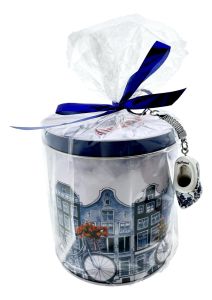 Amsterdam Tin with Syrupwaffles & Keychain, Large