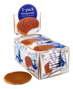 Stroopwafels Uitdeeldoos met 20 verpakte stroopwafels