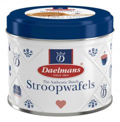 Stroopwafels in Delfts Blauw blik