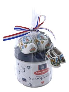 Regenboog Blikje - Stroopwafels met klompjes - Wit