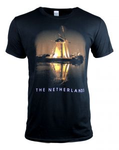 T-Shirt Molen bij nacht