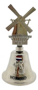 Silver colored Handbell "Windmill"