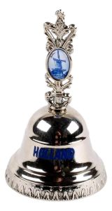 Tafelbel Hollands Decor – Zilverkleurig 