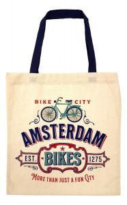 Shopper - Katoen "Bike City Amsterdam"
