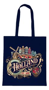 Katoenen Tas "Holland blauw"