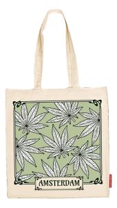 Tas Katoen "Wiet Blad Amsterdam"