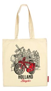 Katoenen Tas "Holland Fiets"