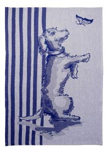 Theedoek Teckel Nhaan streep 50x70cm